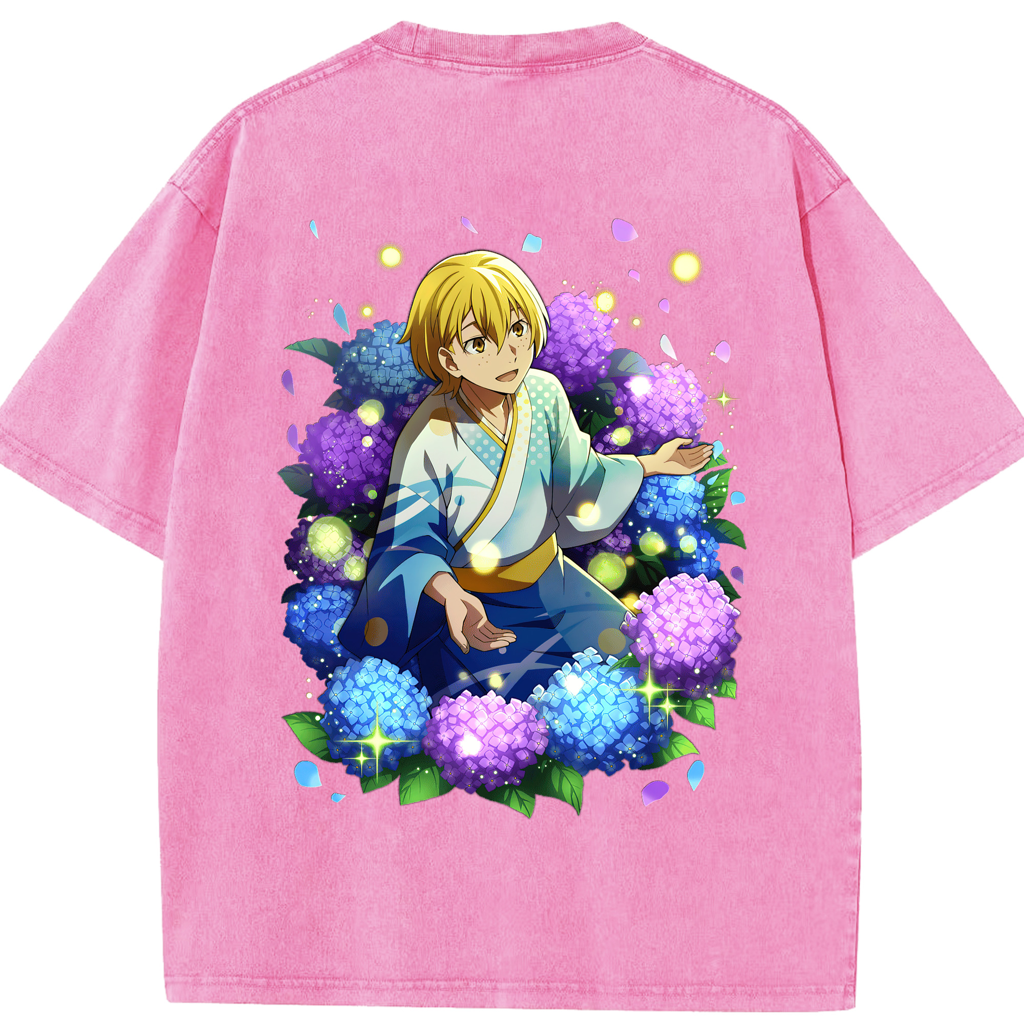 （画像用） 文豪ストレイドッグス Bungo Stray Dogs 綿100% ヴィンテージ風 半袖Tシャツ（背面プリント）